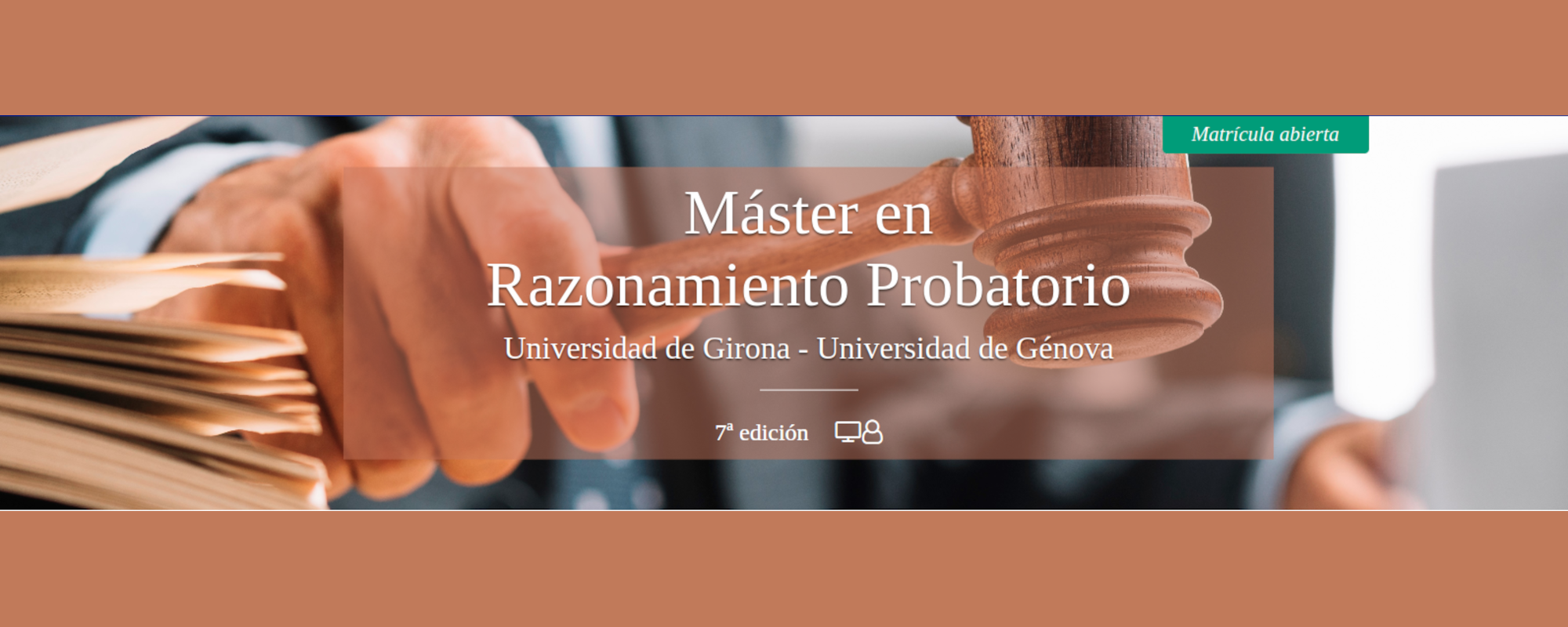 A EDICIÓN DEL MÁSTER EN RAZONAMIENTO PROBATORIO